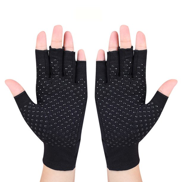 Alivia la osteoartritis, el dolor del túnel carpiano, guantes de compresión, guantes antideslizantes con puntos de pegamento para el trabajo