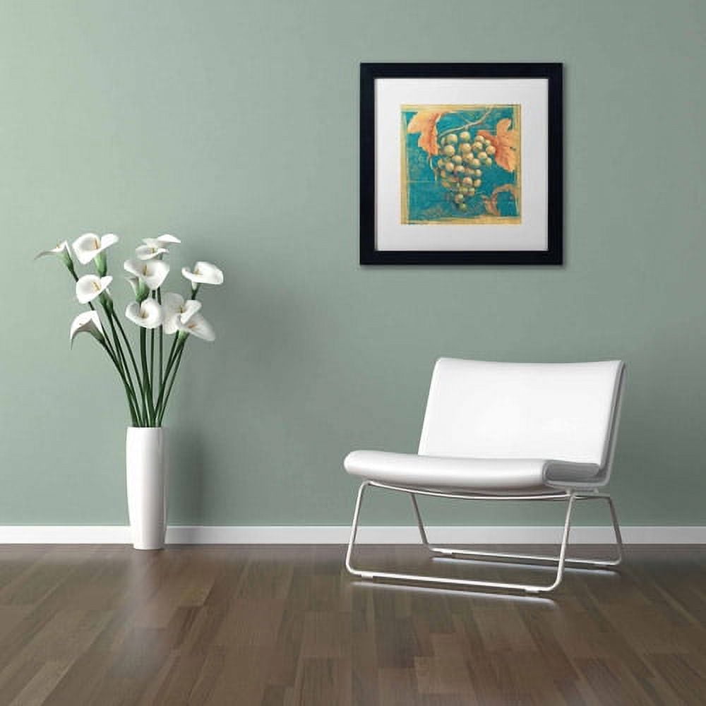 Trademark Fine Art "Lovely Fruits IV" Canvas Art by Daphne Brissonnet, White Matte, Black Frame