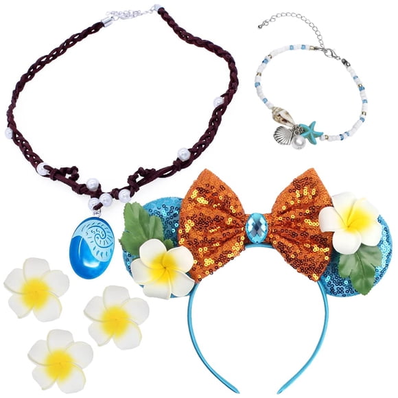 Set de cosplay de Yosbabe Moana, accesorios de vestir para niñas