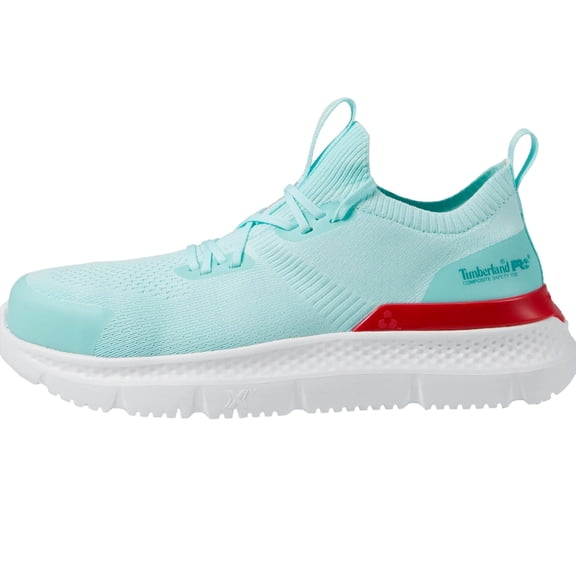 Timberland Setra Knit Composite Safety Toe Seafoam / Red TB0A5VGU484 Women's Size 8.5