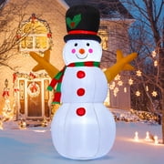 GOOSH 5 FT Christmas YPF5Snowman Inflatable Decoration Blow Up Snowman Outdoor Christmas Yard Decoration with Branch Hand Blow Up Holiday Indoor Outdoor Party Garden Yard Decoration