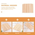 thumbnail image 5 of HERFIER 50pcs Wooden Dowel Rods for Crafts and DIY Projects, 5 of 9