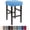 Blue, variant on Bar Stool Covers Set of 4/2/1 Rectangle Saddle Slipcover Cushion Stretch Vanity Counter Chair Washable Red, 1pcs