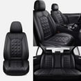 thumbnail image 2 of Fit for Kia Sportage 2009-2025 Waterproof Leather Seat Covers 5 Seats Full Set Custom : Car Seat Cover for Sportage Comfortable Breathable (Black-5PCS Full Set), 2 of 7