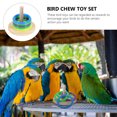 thumbnail image 3 of CIMAXIC 4 Sets Bird Training Toy Set Block Puzzle Toy Bird Swing Toy Colorful Biting Toy,2.95"X2.95"X2.36", 3 of 5