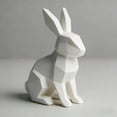 thumbnail image 2 of Rabbit Statue Bunny Decor Geometric Arts Modern Figurine, Easter Table Decor, Large Rabbit Figurines Easter Table Centerpiece Decorative Bunny Sculpture Gift for Home Living Room Decor, 2 of 9