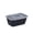 Black #0, variant on Disposable Plastic Food Storage Containers | Food Grade Rectangular Lunch Boxes with Lids | Sizes for Meal Prep, School, Work & Parties