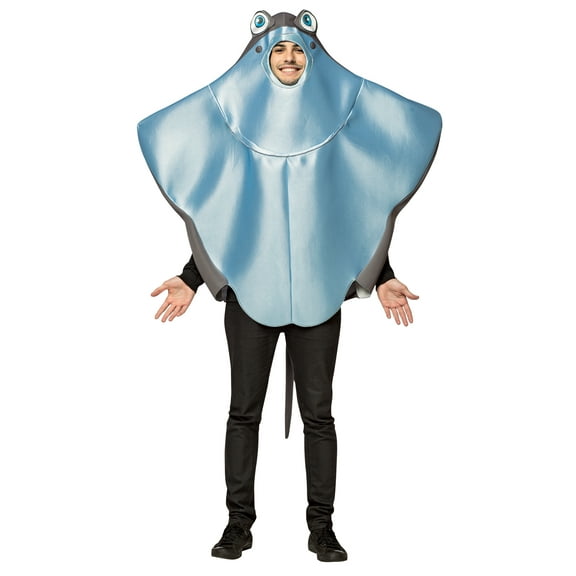 Rasta Imposta Stingray Men's Fancy-Dress Costume with Poly-Foam Tunic for Adults, One Size 40-46