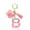 B, variant on Fashion New Pink Epoxy Letter Keychain Sequin Tassel Pendant Accessories Bag Decoration