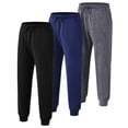thumbnail image 4 of Muvtei Boys Sweatpants 3 Pack Athletic Workout Kids Casual Pants Boys Joggers with Pocket and Elastic Drawstring Waist Size 6-16, 4 of 4