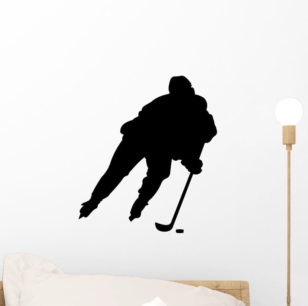 Hockey Wall Decal Sticker, Wallmonkeys Peel & Stick Vinyl Graphic (12