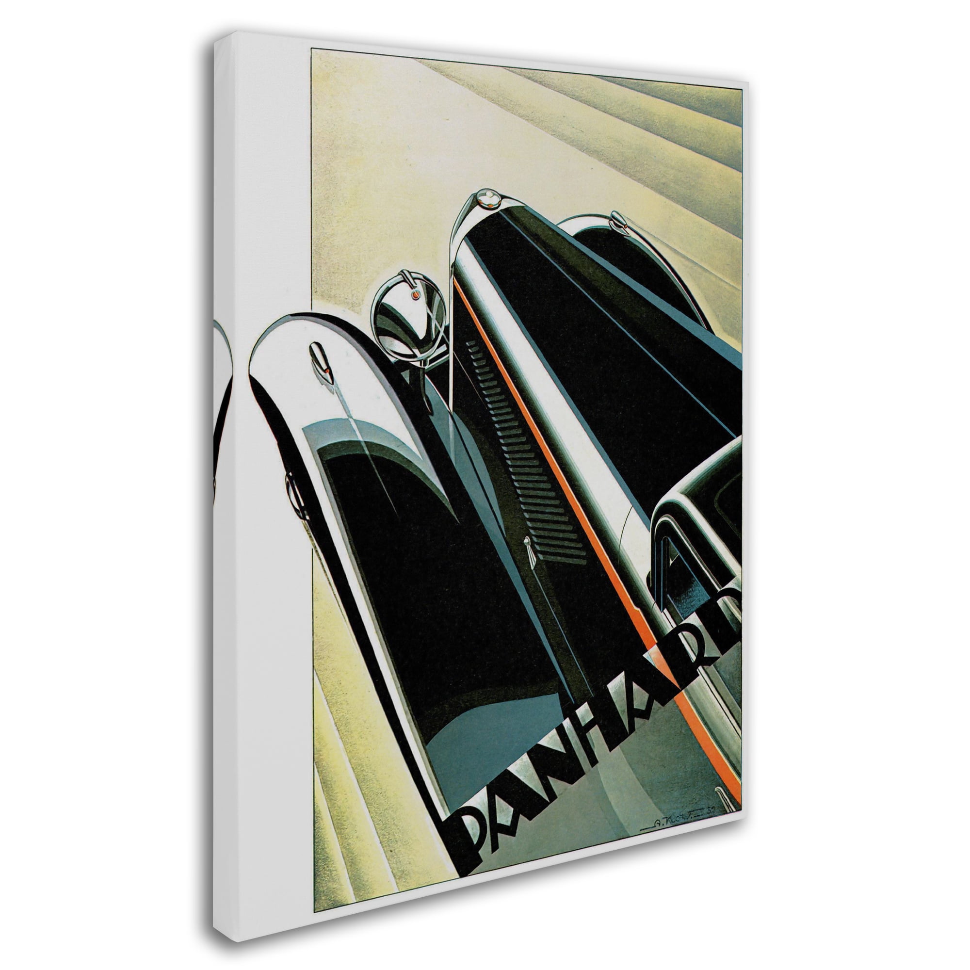 Trademark Fine Art 'Art Deco Auto' Canvas Art by Vintage Apple Collection