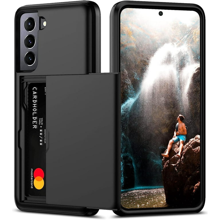 Samsung S21 Ultra Case with Card Holder Dual Layer Heavy Duty