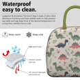 thumbnail image 3 of Womens Beige Dinosaurs Flowers Leaves Lunch Box for Work,Insulated Lunch Bag for Women,Loncheras Para Mujer,Leakproof Adult Lunch Bag for Work,Beach,Travel,Picnic,Camping, 3 of 7