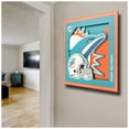 thumbnail image 3 of Miami Dolphins 12'' x 12'' 3D Logo Wall Art, 3 of 4