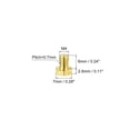 thumbnail image 2 of Unique Bargains Brass Hex Bolts, M4x6mm 5 Pack Fully Thread Grade 4.8 Machine Screws, 2 of 4