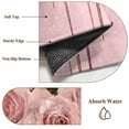 thumbnail image 6 of 2'x6' Rug Runners for Hallways Kitchen, Pink Roses Romantic Non Slip Entryway Beside Floor Carpet Runner, Watercolor Botanical Floral Washable Laundry Room Bedroom Throw Rugs Mat for Family Pet, 6 of 8