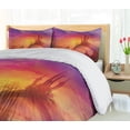 thumbnail image 5 of Ambesonne Gothic Duvet Cover Sets, Medieval Castle Kingdom, 2-King, Orange Purple, 5 of 7
