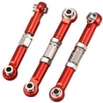 thumbnail image 3 of For  144001 1/14 RC Car Spare Parts Metal Linkage Servo Pull Rod Steering Tie Rod Set,Red, 3 of 8