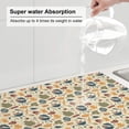 thumbnail image 5 of Cauagu Dish Drying Mat,24*18 inch Absorbent Dish Drainer Kitchen Counter,Dish Drying Pad for Countertops,Sinks,Draining Racks( Barbecue And Grill), 5 of 8