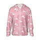 thumbnail image 1 of Fotbe Pink Flamingos and Flowers Chaqueta con Protección Solar UPF 50+ para Hombre y Mujer, Camisa con Capucha y Bolsillos-Medium, 1 of 7