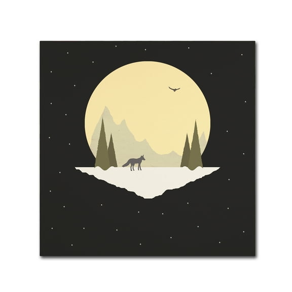 Trademark Fine Art 'Wintertime Wolf' Canvas Art by Tammy Kushnir