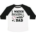 thumbnail image 3 of Inktastic I Watch Baseball with My Dad Boys or Girls Toddler T-Shirt, 3 of 5