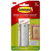Command Large 5 lb Capacity Universal Frame Hanger, 1 hanger, 2 strips, 2 frame stabilizer strips, Indoor Use 17047-ES