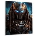 thumbnail image 2 of Designart "Cosmic Alien Predator Mysterious Hunter II" Alien Metal Art Print, 2 of 5