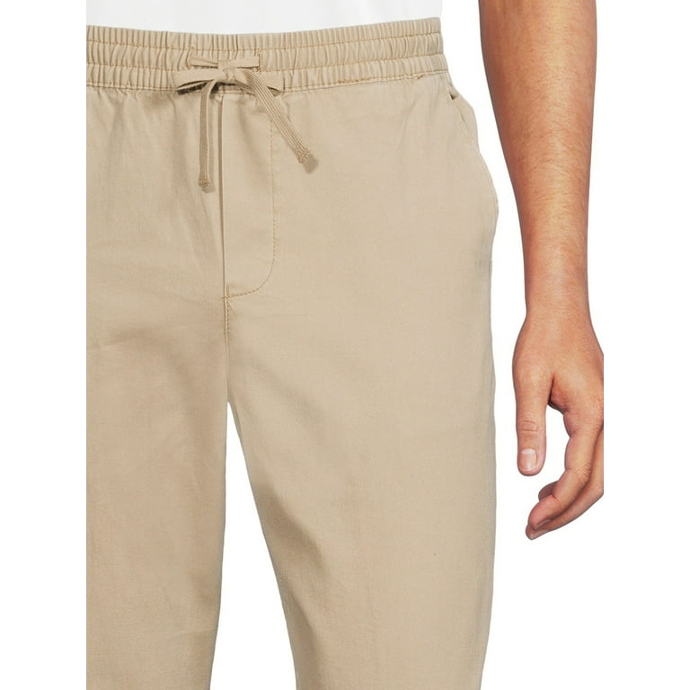  George Clothing Men's Knit Jogger Pants (Beige, 2XL