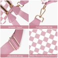 thumbnail image 4 of Bolso Riñonera Cruzado Cuadriculado de Nylon Rosa 28x14x14 cm, 4 of 6