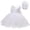 Blanc, variante sur Hiiyo Robe de Princesse Sans Manches pour Filles, Robe de Danse avec Bandeau