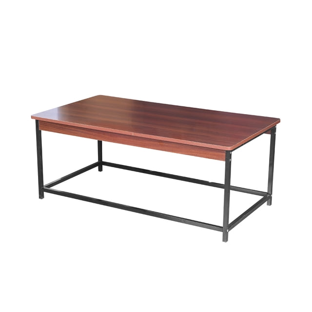 MESA DE CENTRO RECTANGULAR 1.10 M COLOR CAFÉ