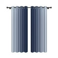 thumbnail image 3 of LFEEY Light Blocking Ombre Curtains, Room White Black Greyish Gradient Curtains, 42x84 Inch, 2 Panels, 3 of 6