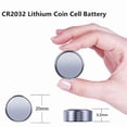 thumbnail image 3 of Batería de litio tipo moneda CR2032, 3 V, paquete de 100 unidades, Nightkonic, 3 of 8