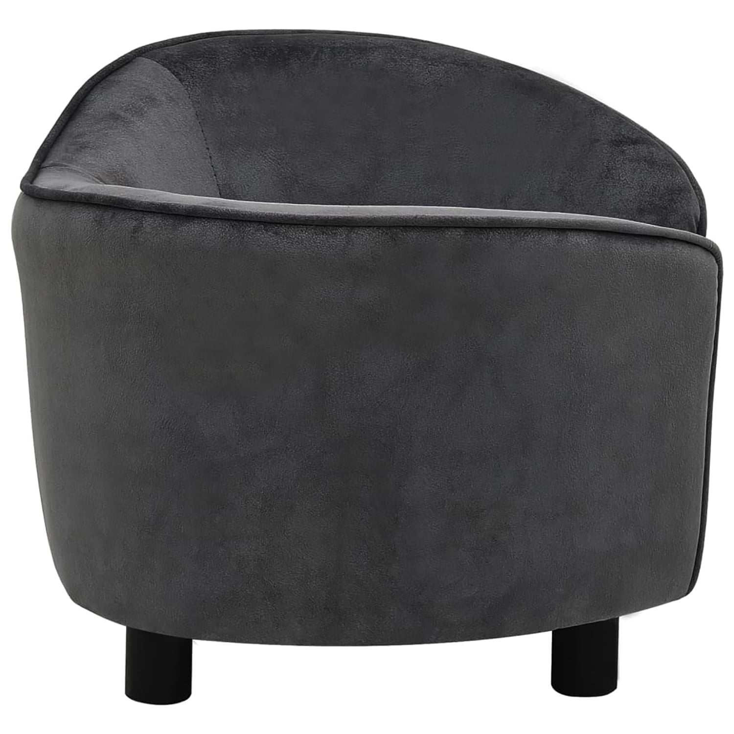 Pefilos 27.2" Dog Sofa Bed for Small Pets, Stylish Pet Sofa/Cat Couch for Furniture Faux Leather, Dark Gray Pefilos 27.2" Dog Sofa Bed for Small Pets, Stylish Pet Sofa/Cat Couch for Furniture Faux Leather, Dark Gray