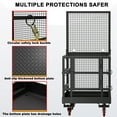thumbnail image 5 of Heavy Duty Forklift Platform 35.8x35.8 Inches - 1400LB Capacity Collapsible Safety Platform with Anti-Slip Surface, Waterproof Black Finish for Warehouse and Construction Use, 5 of 6