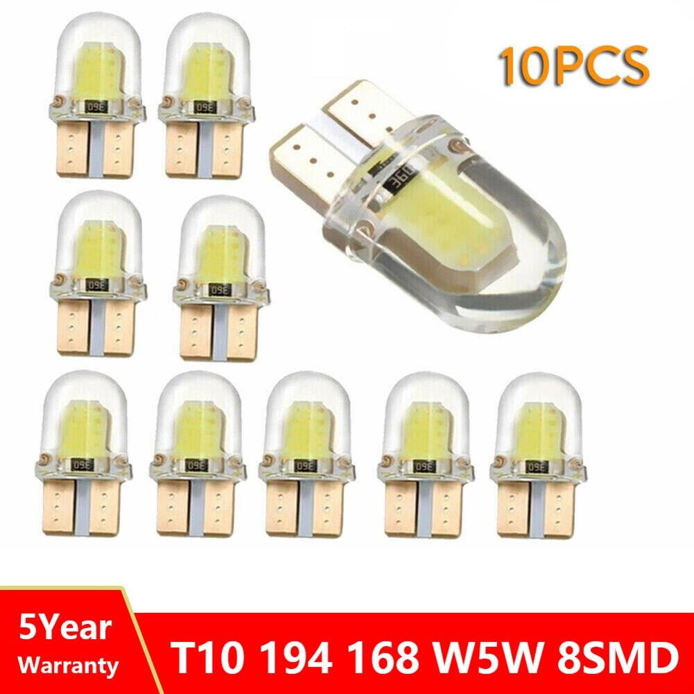 Bedankt Advertentie roze 10X T10 194 168 LED Light Bulbs W5W 8SMD CANBUS Silica Bright White License  Lamp - Walmart.com