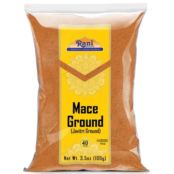 Rani Mace Ground (Javathri) Powder, Spice 3.5oz (100g) ~ All Natural | Vegan | Gluten Friendly | NON-GMO | Kosher | Indian Origin