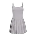 thumbnail image 4 of Gglogagt Womens Athletic Tennis Golf Dress Pleated and Pockets Sleeveless Dresses Workout Active Dress Light Gray L, 4 of 6