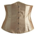 thumbnail image 2 of Funie Plus Size Women Solid Color Underbust Corset Waist Training Slim Body Shaper, 2 of 8