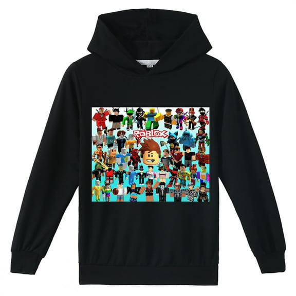 Teen Roblox Pullover Hoodies Casual Sweatshirts Cotton Long Sleeve Hooded for Boys Girls(8-16 Years)