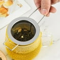 thumbnail image 5 of Pratical Teapot Stainless Steel Lid Mesh Coffee Tea Strainer Infuser Filters Leaf Spice Filter 7, 5 of 8
