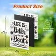 thumbnail image 4 of Life is Better on the Boat Large Garden Flag 28 x 40 Inch Double Sided Inspirational Summer Garden Flag for Outdoor Beach House Yard Decoration, 4 of 6
