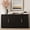 black, variant on Wetalus Sideboard Buffet Cabinet with Storage, 67" Mid Century Modern Accent Cabinet with Shelves, Walnut