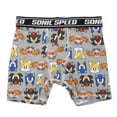thumbnail image 2 of Bioworld 4pk Boys Stretch Sport Boxer Briefs, Sonic Character Underpants for Kids, 2 of 5