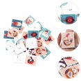 thumbnail image 2 of HLONK 60pcs Wood 2 Holes Square Button Christmas DIY Painted Button Clothing Accessory, 2 of 5