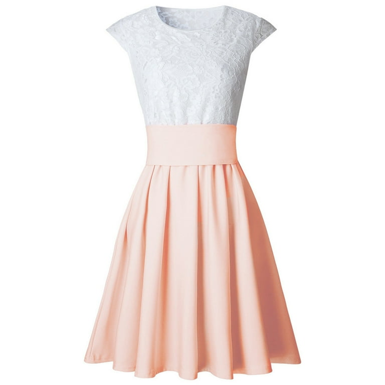 LWZWM Women s Boho Bridesmaid Dress Semi Formal Wedding Guest