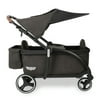 Keenz Class Foldable Baby Toddler Stroller Wagon with 1 Touch Brake & Canopy, Black