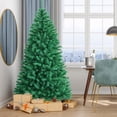 thumbnail image 3 of Costway 7ft Iridescent Tinsel Artificial Christmas Tree Green w/1160 Branch Tips, 3 of 10